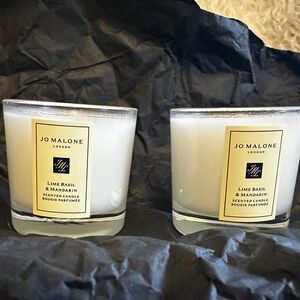 Jo Malone Travel size candles (2pcs 2”H)  - Lime Basil & Mandarin NWOT